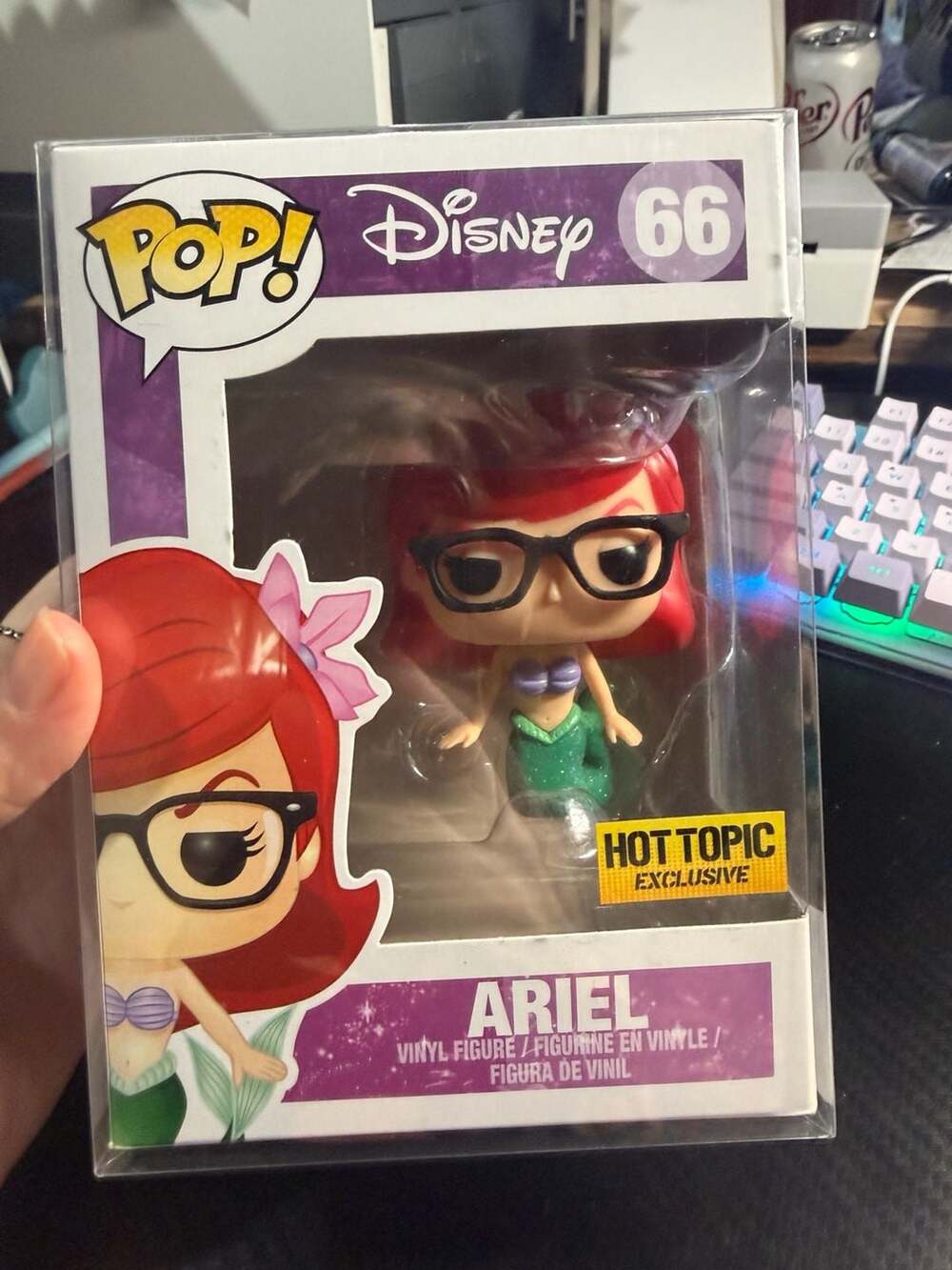 Funko Pop! Disney The Little Mermaid Ariel #66 Hot Topic Exclusive Hipster Nerd